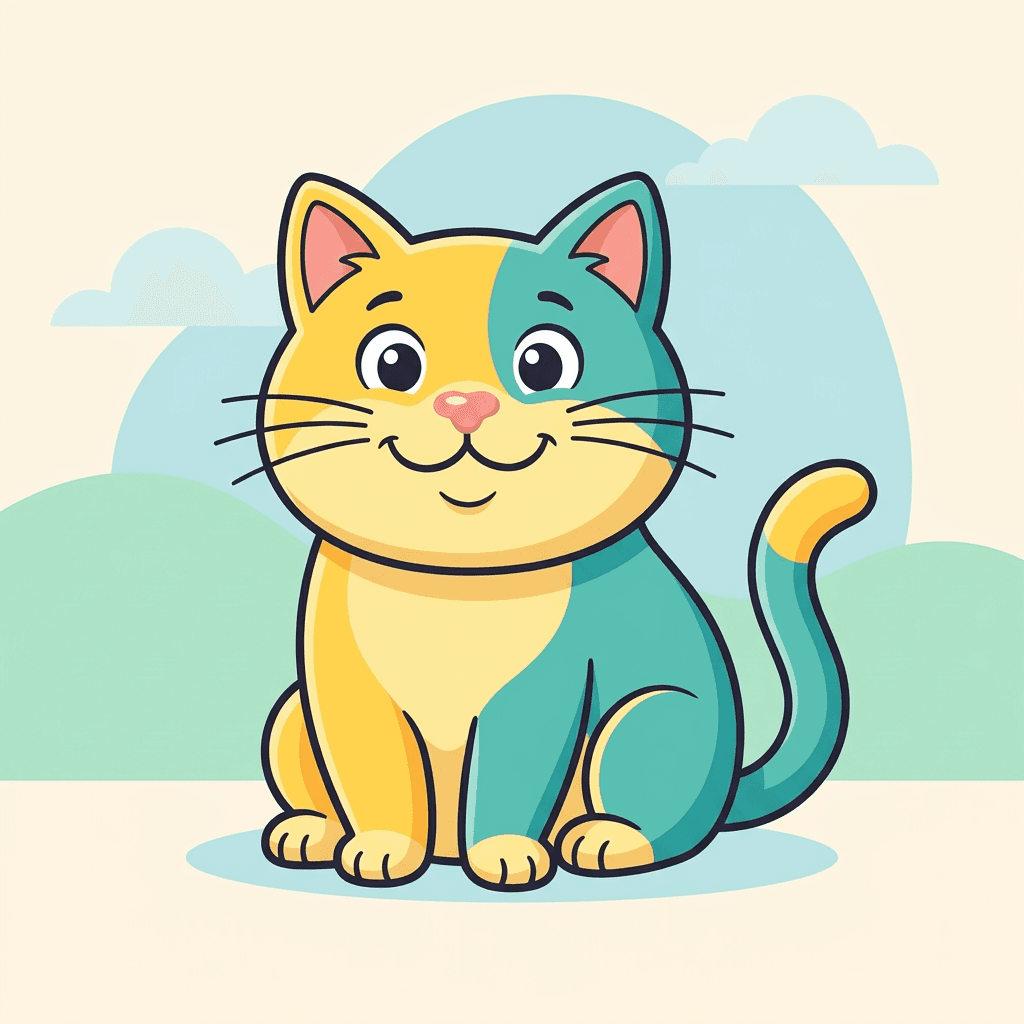 A hungry cat